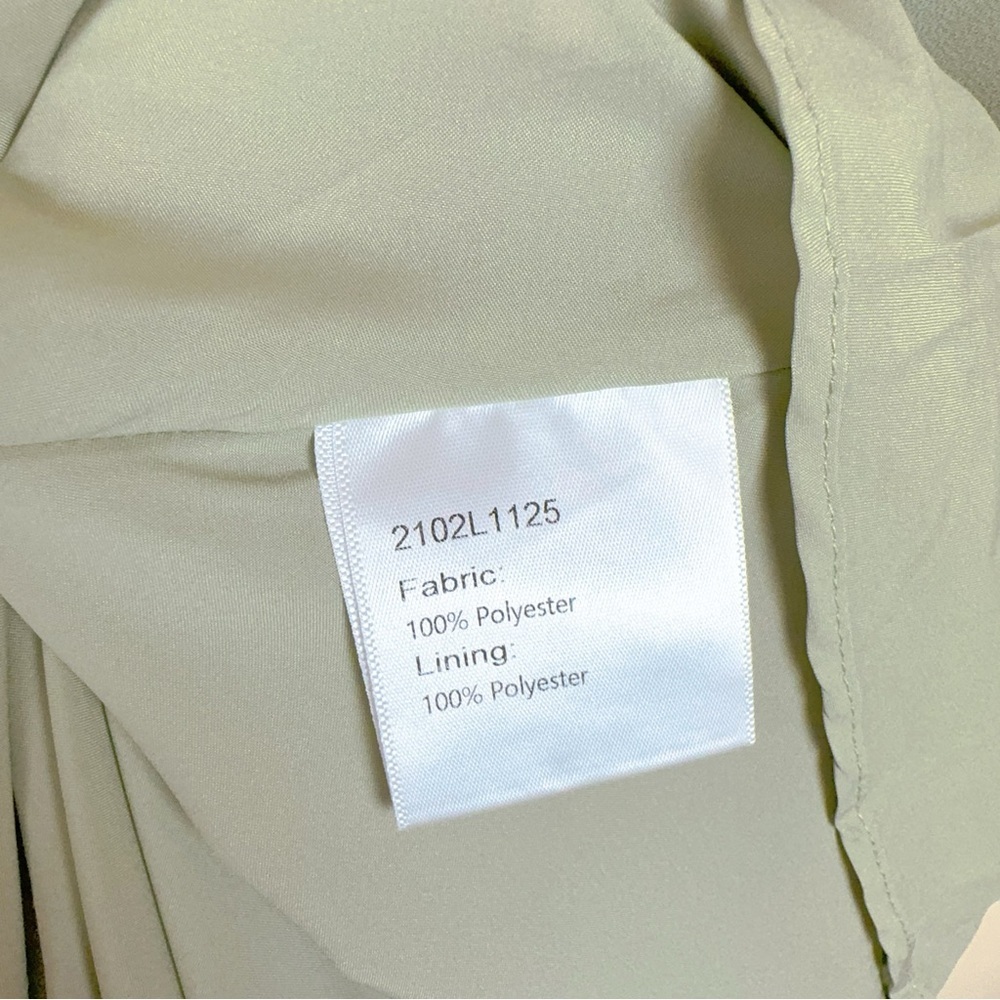 NWT J.ING Pistachio Draped Slip Midi Dress Size XS - Picture 8 of 8